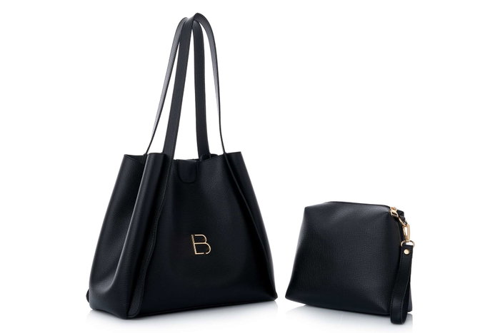 Lucky Bees Loretta Bolsa de Hombro Negra Lucky Bees Loretta Bolsa de Hombro Negra